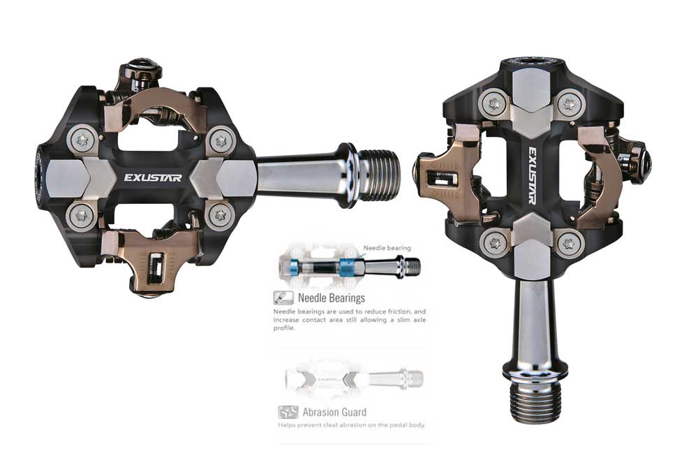 EXUSTAR PEDALI MTB E-PM222 – SPD 300 gr. - Componentsbike accessori e  ricambi biciclette