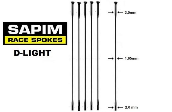 sapim-d-light raggi -straight-pull 34