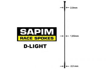 sapim-d-light raggio-spoke-straight-pull